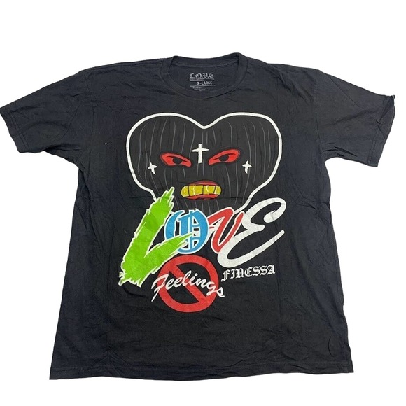 Love Feelings Finessa Graphic Tee Thrifted Vintage Style Size XL - Picture 1 of 8